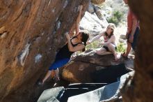 Bouldering in Hueco Tanks on 03/29/2019 with Blue Lizard Climbing and Yoga

Filename: SRM_20190329_1735181.jpg
Aperture: f/4.0
Shutter Speed: 1/250
Body: Canon EOS-1D Mark II
Lens: Canon EF 50mm f/1.8 II