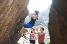 Bouldering in Hueco Tanks on 03/29/2019 with Blue Lizard Climbing and Yoga

Filename: SRM_20190329_1735500.jpg
Aperture: f/4.0
Shutter Speed: 1/250
Body: Canon EOS-1D Mark II
Lens: Canon EF 50mm f/1.8 II