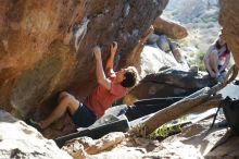 Bouldering in Hueco Tanks on 03/29/2019 with Blue Lizard Climbing and Yoga

Filename: SRM_20190329_1737420.jpg
Aperture: f/4.0
Shutter Speed: 1/250
Body: Canon EOS-1D Mark II
Lens: Canon EF 50mm f/1.8 II