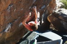 Bouldering in Hueco Tanks on 03/29/2019 with Blue Lizard Climbing and Yoga

Filename: SRM_20190329_1746210.jpg
Aperture: f/4.0
Shutter Speed: 1/250
Body: Canon EOS-1D Mark II
Lens: Canon EF 50mm f/1.8 II