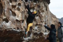 Bouldering in Hueco Tanks on 03/30/2019 with Blue Lizard Climbing and Yoga

Filename: SRM_20190330_0936200.jpg
Aperture: f/4.0
Shutter Speed: 1/400
Body: Canon EOS-1D Mark II
Lens: Canon EF 50mm f/1.8 II