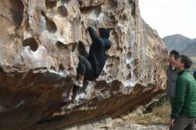 Bouldering in Hueco Tanks on 03/30/2019 with Blue Lizard Climbing and Yoga

Filename: SRM_20190330_0937020.jpg
Aperture: f/2.8
Shutter Speed: 1/640
Body: Canon EOS-1D Mark II
Lens: Canon EF 50mm f/1.8 II