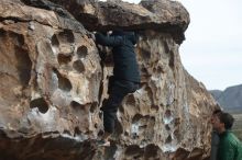 Bouldering in Hueco Tanks on 03/30/2019 with Blue Lizard Climbing and Yoga

Filename: SRM_20190330_0937100.jpg
Aperture: f/2.8
Shutter Speed: 1/800
Body: Canon EOS-1D Mark II
Lens: Canon EF 50mm f/1.8 II