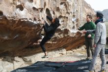 Bouldering in Hueco Tanks on 03/30/2019 with Blue Lizard Climbing and Yoga

Filename: SRM_20190330_0937450.jpg
Aperture: f/4.0
Shutter Speed: 1/500
Body: Canon EOS-1D Mark II
Lens: Canon EF 50mm f/1.8 II