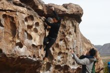 Bouldering in Hueco Tanks on 03/30/2019 with Blue Lizard Climbing and Yoga

Filename: SRM_20190330_0937550.jpg
Aperture: f/4.0
Shutter Speed: 1/1000
Body: Canon EOS-1D Mark II
Lens: Canon EF 50mm f/1.8 II