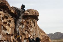 Bouldering in Hueco Tanks on 03/30/2019 with Blue Lizard Climbing and Yoga

Filename: SRM_20190330_0939380.jpg
Aperture: f/4.0
Shutter Speed: 1/1250
Body: Canon EOS-1D Mark II
Lens: Canon EF 50mm f/1.8 II