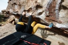 Bouldering in Hueco Tanks on 03/30/2019 with Blue Lizard Climbing and Yoga

Filename: SRM_20190330_0946540.jpg
Aperture: f/5.6
Shutter Speed: 1/320
Body: Canon EOS-1D Mark II
Lens: Canon EF 16-35mm f/2.8 L