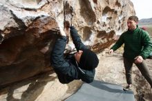 Bouldering in Hueco Tanks on 03/30/2019 with Blue Lizard Climbing and Yoga

Filename: SRM_20190330_0948170.jpg
Aperture: f/5.6
Shutter Speed: 1/250
Body: Canon EOS-1D Mark II
Lens: Canon EF 16-35mm f/2.8 L