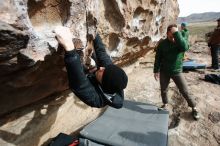 Bouldering in Hueco Tanks on 03/30/2019 with Blue Lizard Climbing and Yoga

Filename: SRM_20190330_0948220.jpg
Aperture: f/5.6
Shutter Speed: 1/250
Body: Canon EOS-1D Mark II
Lens: Canon EF 16-35mm f/2.8 L