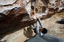 Bouldering in Hueco Tanks on 03/30/2019 with Blue Lizard Climbing and Yoga

Filename: SRM_20190330_0954510.jpg
Aperture: f/5.6
Shutter Speed: 1/400
Body: Canon EOS-1D Mark II
Lens: Canon EF 16-35mm f/2.8 L