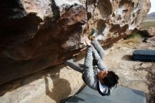 Bouldering in Hueco Tanks on 03/30/2019 with Blue Lizard Climbing and Yoga

Filename: SRM_20190330_0954550.jpg
Aperture: f/5.6
Shutter Speed: 1/320
Body: Canon EOS-1D Mark II
Lens: Canon EF 16-35mm f/2.8 L