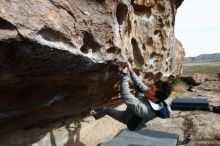 Bouldering in Hueco Tanks on 03/30/2019 with Blue Lizard Climbing and Yoga

Filename: SRM_20190330_0955140.jpg
Aperture: f/5.6
Shutter Speed: 1/400
Body: Canon EOS-1D Mark II
Lens: Canon EF 16-35mm f/2.8 L