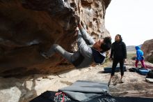 Bouldering in Hueco Tanks on 03/30/2019 with Blue Lizard Climbing and Yoga

Filename: SRM_20190330_0958330.jpg
Aperture: f/5.6
Shutter Speed: 1/320
Body: Canon EOS-1D Mark II
Lens: Canon EF 16-35mm f/2.8 L