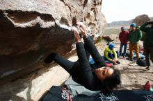Bouldering in Hueco Tanks on 03/30/2019 with Blue Lizard Climbing and Yoga

Filename: SRM_20190330_1006210.jpg
Aperture: f/5.6
Shutter Speed: 1/250
Body: Canon EOS-1D Mark II
Lens: Canon EF 16-35mm f/2.8 L