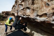 Bouldering in Hueco Tanks on 03/30/2019 with Blue Lizard Climbing and Yoga

Filename: SRM_20190330_1011180.jpg
Aperture: f/5.6
Shutter Speed: 1/500
Body: Canon EOS-1D Mark II
Lens: Canon EF 16-35mm f/2.8 L