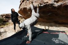 Bouldering in Hueco Tanks on 03/30/2019 with Blue Lizard Climbing and Yoga

Filename: SRM_20190330_1012520.jpg
Aperture: f/5.6
Shutter Speed: 1/400
Body: Canon EOS-1D Mark II
Lens: Canon EF 16-35mm f/2.8 L