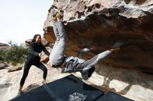 Bouldering in Hueco Tanks on 03/30/2019 with Blue Lizard Climbing and Yoga

Filename: SRM_20190330_1013120.jpg
Aperture: f/5.6
Shutter Speed: 1/320
Body: Canon EOS-1D Mark II
Lens: Canon EF 16-35mm f/2.8 L