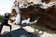 Bouldering in Hueco Tanks on 03/30/2019 with Blue Lizard Climbing and Yoga

Filename: SRM_20190330_1013140.jpg
Aperture: f/5.6
Shutter Speed: 1/320
Body: Canon EOS-1D Mark II
Lens: Canon EF 16-35mm f/2.8 L