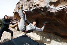 Bouldering in Hueco Tanks on 03/30/2019 with Blue Lizard Climbing and Yoga

Filename: SRM_20190330_1013150.jpg
Aperture: f/5.6
Shutter Speed: 1/320
Body: Canon EOS-1D Mark II
Lens: Canon EF 16-35mm f/2.8 L