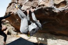 Bouldering in Hueco Tanks on 03/30/2019 with Blue Lizard Climbing and Yoga

Filename: SRM_20190330_1013250.jpg
Aperture: f/5.6
Shutter Speed: 1/320
Body: Canon EOS-1D Mark II
Lens: Canon EF 16-35mm f/2.8 L