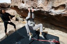 Bouldering in Hueco Tanks on 03/30/2019 with Blue Lizard Climbing and Yoga

Filename: SRM_20190330_1013260.jpg
Aperture: f/5.6
Shutter Speed: 1/400
Body: Canon EOS-1D Mark II
Lens: Canon EF 16-35mm f/2.8 L