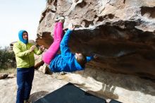 Bouldering in Hueco Tanks on 03/30/2019 with Blue Lizard Climbing and Yoga

Filename: SRM_20190330_1014560.jpg
Aperture: f/5.6
Shutter Speed: 1/320
Body: Canon EOS-1D Mark II
Lens: Canon EF 16-35mm f/2.8 L