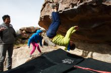 Bouldering in Hueco Tanks on 03/30/2019 with Blue Lizard Climbing and Yoga

Filename: SRM_20190330_1017230.jpg
Aperture: f/5.6
Shutter Speed: 1/500
Body: Canon EOS-1D Mark II
Lens: Canon EF 16-35mm f/2.8 L