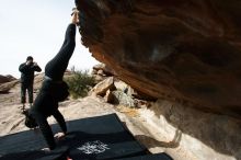 Bouldering in Hueco Tanks on 03/30/2019 with Blue Lizard Climbing and Yoga

Filename: SRM_20190330_1019141.jpg
Aperture: f/5.6
Shutter Speed: 1/400
Body: Canon EOS-1D Mark II
Lens: Canon EF 16-35mm f/2.8 L