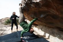 Bouldering in Hueco Tanks on 03/30/2019 with Blue Lizard Climbing and Yoga

Filename: SRM_20190330_1020580.jpg
Aperture: f/5.6
Shutter Speed: 1/320
Body: Canon EOS-1D Mark II
Lens: Canon EF 16-35mm f/2.8 L