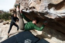 Bouldering in Hueco Tanks on 03/30/2019 with Blue Lizard Climbing and Yoga

Filename: SRM_20190330_1021040.jpg
Aperture: f/5.6
Shutter Speed: 1/400
Body: Canon EOS-1D Mark II
Lens: Canon EF 16-35mm f/2.8 L