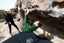 Bouldering in Hueco Tanks on 03/30/2019 with Blue Lizard Climbing and Yoga

Filename: SRM_20190330_1021090.jpg
Aperture: f/5.6
Shutter Speed: 1/400
Body: Canon EOS-1D Mark II
Lens: Canon EF 16-35mm f/2.8 L