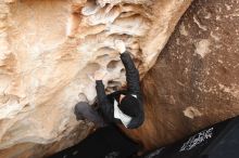 Bouldering in Hueco Tanks on 03/30/2019 with Blue Lizard Climbing and Yoga

Filename: SRM_20190330_1117430.jpg
Aperture: f/5.6
Shutter Speed: 1/250
Body: Canon EOS-1D Mark II
Lens: Canon EF 16-35mm f/2.8 L