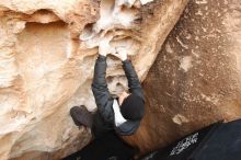 Bouldering in Hueco Tanks on 03/30/2019 with Blue Lizard Climbing and Yoga

Filename: SRM_20190330_1117540.jpg
Aperture: f/5.6
Shutter Speed: 1/200
Body: Canon EOS-1D Mark II
Lens: Canon EF 16-35mm f/2.8 L