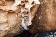 Bouldering in Hueco Tanks on 03/30/2019 with Blue Lizard Climbing and Yoga

Filename: SRM_20190330_1121020.jpg
Aperture: f/5.6
Shutter Speed: 1/400
Body: Canon EOS-1D Mark II
Lens: Canon EF 16-35mm f/2.8 L