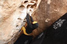 Bouldering in Hueco Tanks on 03/30/2019 with Blue Lizard Climbing and Yoga

Filename: SRM_20190330_1124260.jpg
Aperture: f/5.0
Shutter Speed: 1/250
Body: Canon EOS-1D Mark II
Lens: Canon EF 16-35mm f/2.8 L