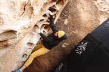 Bouldering in Hueco Tanks on 03/30/2019 with Blue Lizard Climbing and Yoga

Filename: SRM_20190330_1124380.jpg
Aperture: f/5.0
Shutter Speed: 1/320
Body: Canon EOS-1D Mark II
Lens: Canon EF 16-35mm f/2.8 L