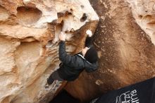 Bouldering in Hueco Tanks on 03/30/2019 with Blue Lizard Climbing and Yoga

Filename: SRM_20190330_1127020.jpg
Aperture: f/5.6
Shutter Speed: 1/320
Body: Canon EOS-1D Mark II
Lens: Canon EF 16-35mm f/2.8 L