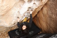 Bouldering in Hueco Tanks on 03/30/2019 with Blue Lizard Climbing and Yoga

Filename: SRM_20190330_1135180.jpg
Aperture: f/5.6
Shutter Speed: 1/250
Body: Canon EOS-1D Mark II
Lens: Canon EF 16-35mm f/2.8 L