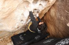 Bouldering in Hueco Tanks on 03/30/2019 with Blue Lizard Climbing and Yoga

Filename: SRM_20190330_1135220.jpg
Aperture: f/5.6
Shutter Speed: 1/250
Body: Canon EOS-1D Mark II
Lens: Canon EF 16-35mm f/2.8 L