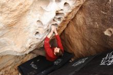 Bouldering in Hueco Tanks on 03/30/2019 with Blue Lizard Climbing and Yoga

Filename: SRM_20190330_1139570.jpg
Aperture: f/5.6
Shutter Speed: 1/250
Body: Canon EOS-1D Mark II
Lens: Canon EF 16-35mm f/2.8 L