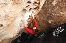 Bouldering in Hueco Tanks on 03/30/2019 with Blue Lizard Climbing and Yoga

Filename: SRM_20190330_1140070.jpg
Aperture: f/5.6
Shutter Speed: 1/250
Body: Canon EOS-1D Mark II
Lens: Canon EF 16-35mm f/2.8 L