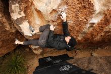 Bouldering in Hueco Tanks on 03/30/2019 with Blue Lizard Climbing and Yoga

Filename: SRM_20190330_1242530.jpg
Aperture: f/5.6
Shutter Speed: 1/400
Body: Canon EOS-1D Mark II
Lens: Canon EF 16-35mm f/2.8 L