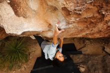 Bouldering in Hueco Tanks on 03/30/2019 with Blue Lizard Climbing and Yoga

Filename: SRM_20190330_1251040.jpg
Aperture: f/5.6
Shutter Speed: 1/400
Body: Canon EOS-1D Mark II
Lens: Canon EF 16-35mm f/2.8 L