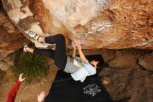 Bouldering in Hueco Tanks on 03/30/2019 with Blue Lizard Climbing and Yoga

Filename: SRM_20190330_1251122.jpg
Aperture: f/5.6
Shutter Speed: 1/500
Body: Canon EOS-1D Mark II
Lens: Canon EF 16-35mm f/2.8 L