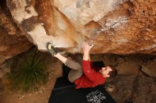 Bouldering in Hueco Tanks on 03/30/2019 with Blue Lizard Climbing and Yoga

Filename: SRM_20190330_1257360.jpg
Aperture: f/5.6
Shutter Speed: 1/400
Body: Canon EOS-1D Mark II
Lens: Canon EF 16-35mm f/2.8 L