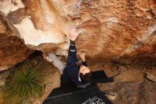 Bouldering in Hueco Tanks on 03/30/2019 with Blue Lizard Climbing and Yoga

Filename: SRM_20190330_1259340.jpg
Aperture: f/5.6
Shutter Speed: 1/250
Body: Canon EOS-1D Mark II
Lens: Canon EF 16-35mm f/2.8 L