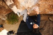 Bouldering in Hueco Tanks on 03/30/2019 with Blue Lizard Climbing and Yoga

Filename: SRM_20190330_1259410.jpg
Aperture: f/5.6
Shutter Speed: 1/320
Body: Canon EOS-1D Mark II
Lens: Canon EF 16-35mm f/2.8 L