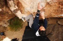 Bouldering in Hueco Tanks on 03/30/2019 with Blue Lizard Climbing and Yoga

Filename: SRM_20190330_1259440.jpg
Aperture: f/5.6
Shutter Speed: 1/320
Body: Canon EOS-1D Mark II
Lens: Canon EF 16-35mm f/2.8 L