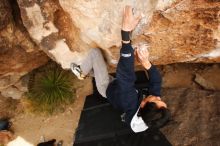 Bouldering in Hueco Tanks on 03/30/2019 with Blue Lizard Climbing and Yoga

Filename: SRM_20190330_1259450.jpg
Aperture: f/5.6
Shutter Speed: 1/320
Body: Canon EOS-1D Mark II
Lens: Canon EF 16-35mm f/2.8 L