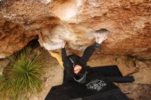 Bouldering in Hueco Tanks on 03/30/2019 with Blue Lizard Climbing and Yoga

Filename: SRM_20190330_1306370.jpg
Aperture: f/5.6
Shutter Speed: 1/200
Body: Canon EOS-1D Mark II
Lens: Canon EF 16-35mm f/2.8 L